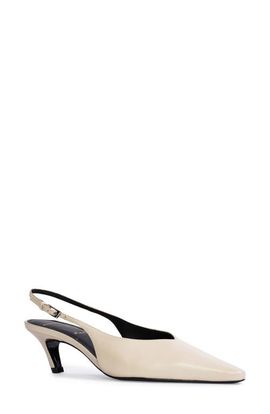 BLACK SUEDE STUDIO BLACK SUEDE STUDIO Lou Slingback Pointed Toe Kitten Heel Pump