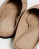 Black Suede Studio Black Suede Studio Lucia Slip On Flats Latte Suede - 4