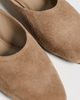 Black Suede Studio Black Suede Studio Lucia Slip On Flats Latte Suede - 6