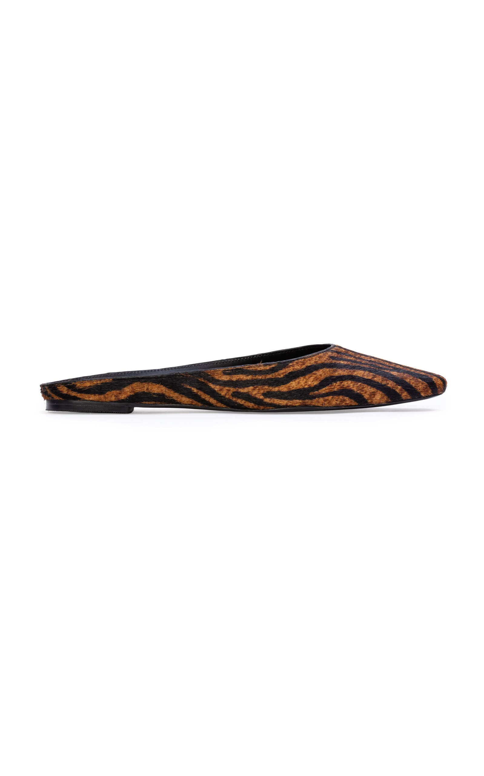 Black Suede Studio Black Suede Studio Lucia Zebra Ponyhair Flats