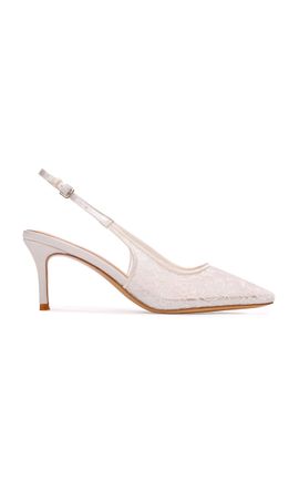 Black Suede Studio Black Suede Studio Maisie Lace Pumps