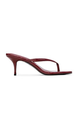 Black Suede Studio Black Suede Studio Marci Patent Leather Thong Sandals