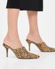 Black Suede Studio Black Suede Studio Mesa 80 Heels Camel Dotted Cheetah Pony Hair - 3