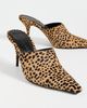Black Suede Studio Black Suede Studio Mesa 80 Heels Camel Dotted Cheetah Pony Hair - 5