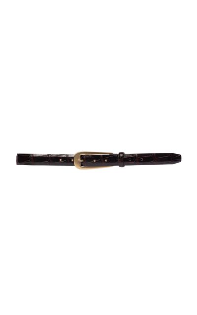 Black Suede Studio Black Suede Studio Orly Leather Belt