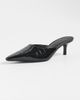Black Suede Studio Black Suede Studio Riley 50 Heels BLACK CROC PATENT LEATHER - 2