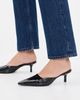 Black Suede Studio Black Suede Studio Riley 50 Heels BLACK CROC PATENT LEATHER - 3