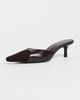 Black Suede Studio Black Suede Studio Rue 50 Heels Hot Fudge Leather/Suede - 2