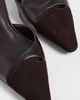 Black Suede Studio Black Suede Studio Rue 50 Heels Hot Fudge Leather/Suede - 6