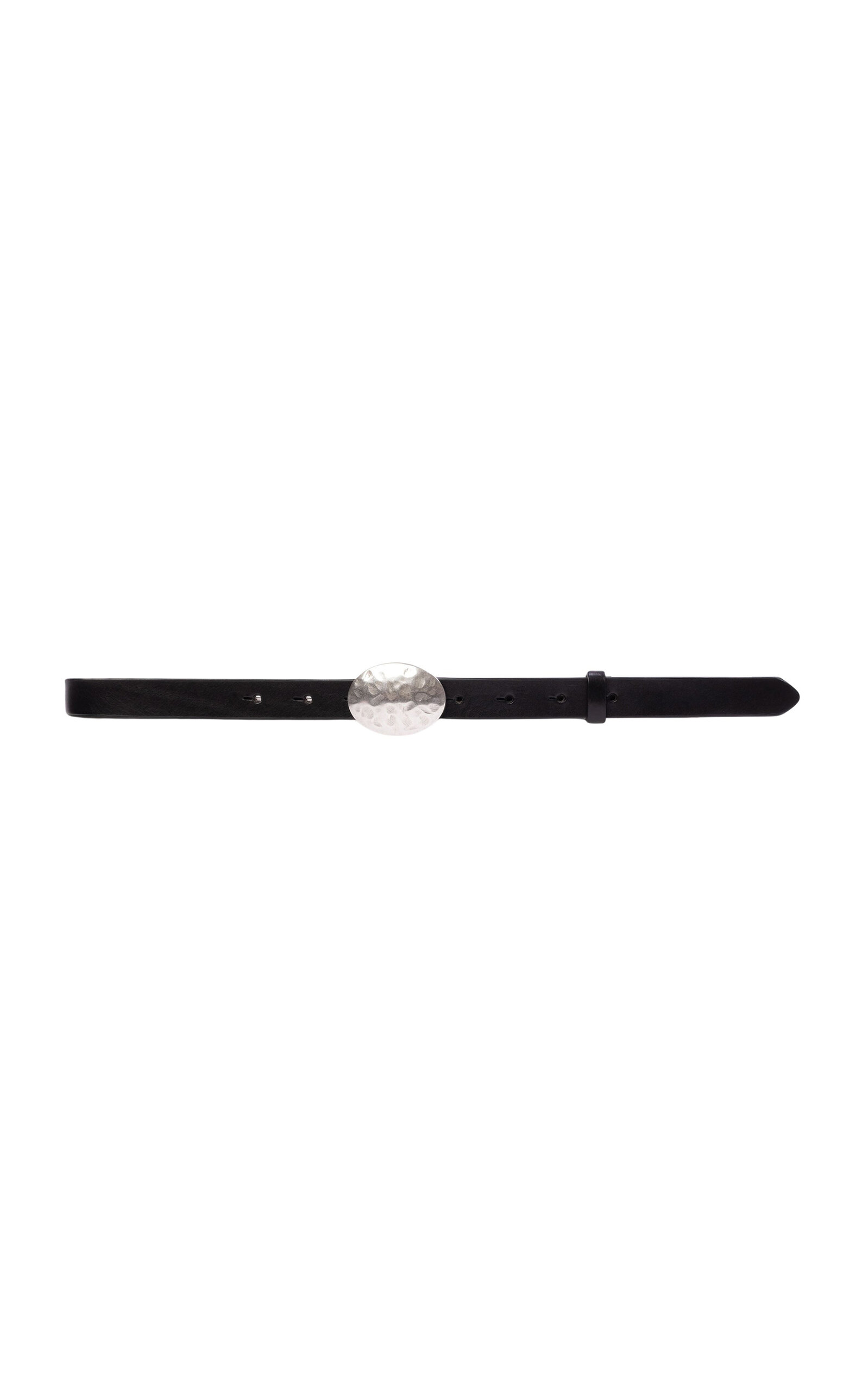 Black Suede Studio Black Suede Studio Sable Leather Belt