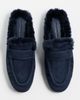 Black Suede Studio Black Suede Studio Theo Loafers Midnight Suede/Wool Shearling - 5