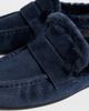 Black Suede Studio Black Suede Studio Theo Loafers Midnight Suede/Wool Shearling - 6