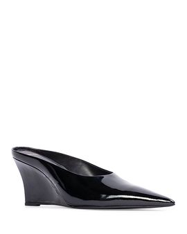 Black Suede Studio Black Suede Studio Women's Pointed Wedge Pumps