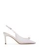 Black Suede Studio Black Suede Studio Women's Satin Embellished Pumps - 3