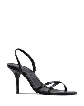 Black Suede Studio Black Suede Studio Women's Slingback Strappy Sandals