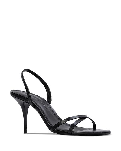 Black Suede Studio Black Suede Studio Women's Slingback Strappy Sandals