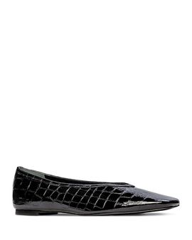 Black Suede Studio Black Suede Studio Women's Snip Toe Ballet Flats