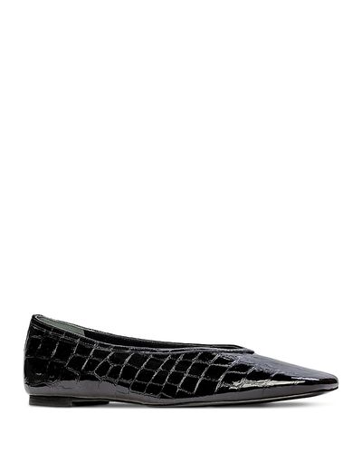 Black Suede Studio Black Suede Studio Women's Snip Toe Ballet Flats