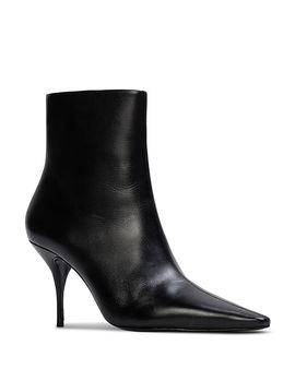 Black Suede Studio Black Suede Studio Women's Snip Toe Classic Leather Boots