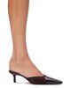Black Suede Studio Black Suede Studio Women's Snip Toe Leather Mules - 2