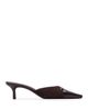 Black Suede Studio Black Suede Studio Women's Snip Toe Leather Mules - 3