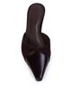Black Suede Studio Black Suede Studio Women's Snip Toe Leather Mules - 4