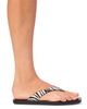 Black Suede Studio Black Suede Studio Women's Square Toe Calf Hair Flip Flops - 2