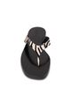 Black Suede Studio Black Suede Studio Women's Square Toe Calf Hair Flip Flops - 4
