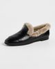 Black Suede Studio Black Suede Studio Zora Loafers Black Shine Leather/Shearling - 2