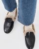 Black Suede Studio Black Suede Studio Zora Loafers Black Shine Leather/Shearling - 4