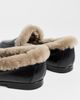 Black Suede Studio Black Suede Studio Zora Loafers Black Shine Leather/Shearling - 5