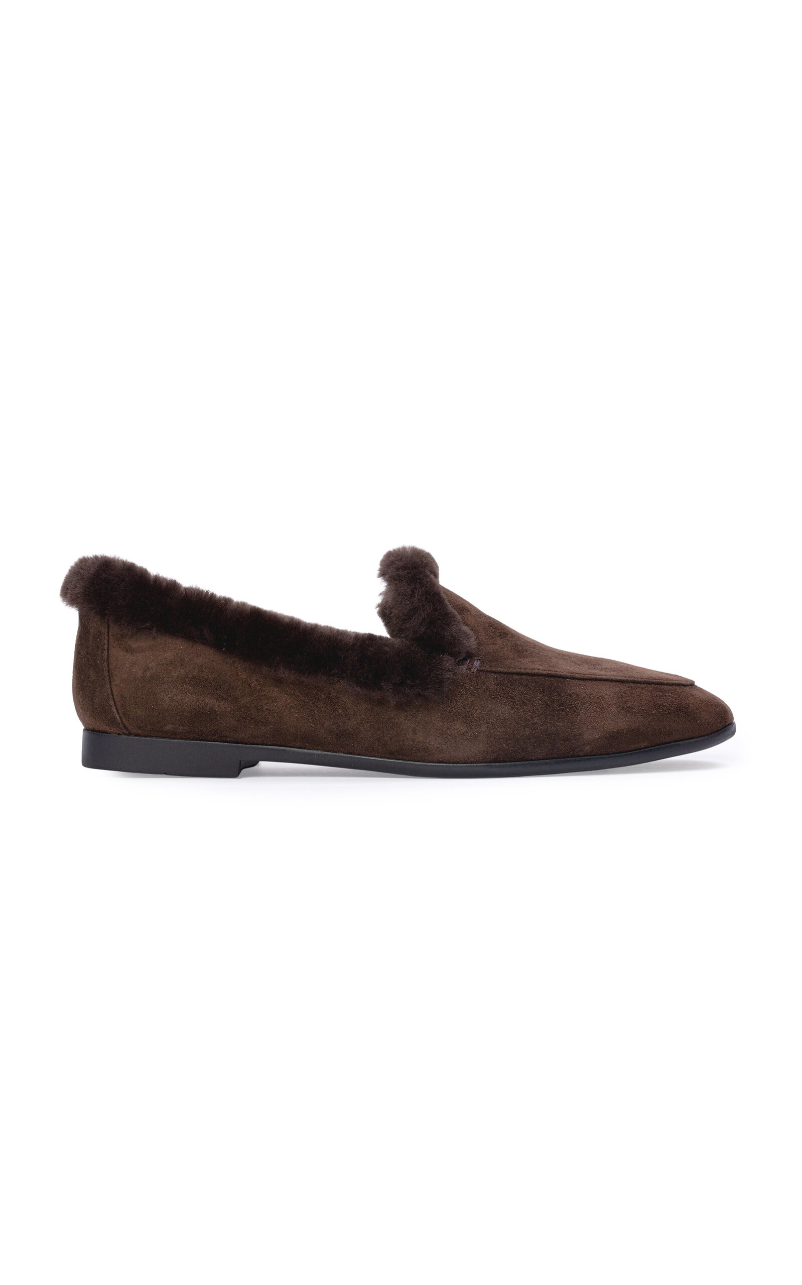 Black Suede Studio Black Suede Studio Zora Shearling Loafers