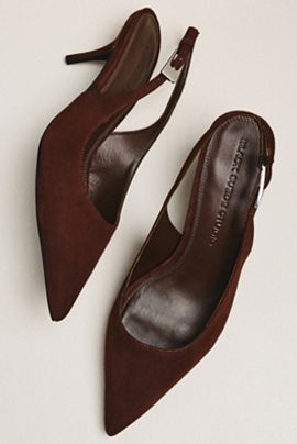 Black Suede Studio Branca 65 Kitten Heels