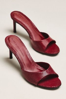 Black Suede Studio Freddie 65 Mules