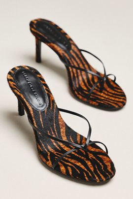 Black Suede Studio Jade 65 Strappy Mules