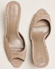 Black Suede Studio Jazz 70 Peep-Toe Mules - 2