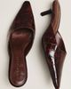 Black Suede Studio Riley 50 Kitten Heel Mules - 3