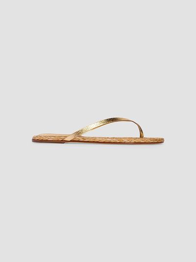Black Suede Studio Women's Alaya Metallic Sandals