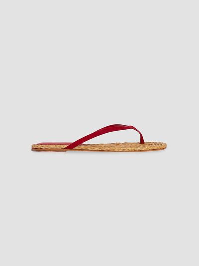 Black Suede Studio Women's Alaya Suede Flat Sandals