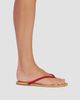 Black Suede Studio Women's Alaya Suede Flat Sandals - 5