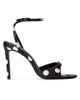 Black Suede Studio Women's Albie 100MM Polka Dot Sandals - 6