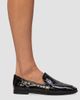 Black Suede Studio Women's Allie Croc Loafers - 5