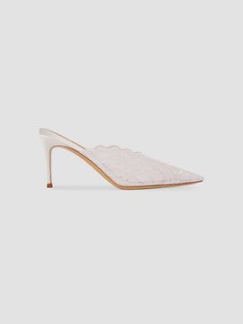 Black Suede Studio Women's Ash 80MM Mules