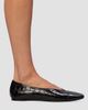 Black Suede Studio Women's Ayra Croc Ballerinas - 5