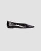 Black Suede Studio Women's Ayra Croc Ballerinas - 6