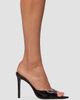 Black Suede Studio Women's Brea 100MM Croc Mule Sandals - 5