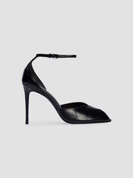 Black Suede Studio Women's Cala 100MM Sandals