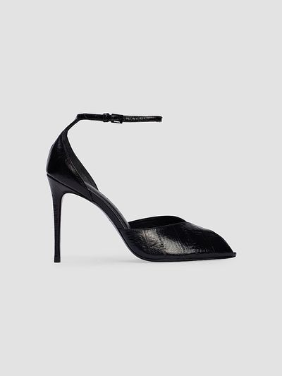 Black Suede Studio Women's Cala 100MM Sandals