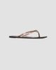 Black Suede Studio Women's Crystal Snake PVC Flip Flops - 2