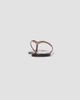 Black Suede Studio Women's Crystal Snake PVC Flip Flops - 3